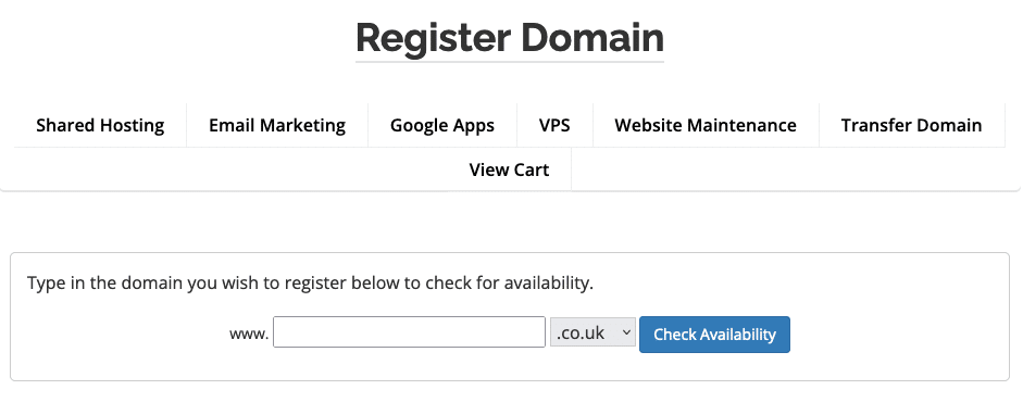 register domain