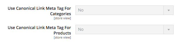 magento 2 canonical tag for products and categories